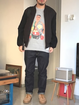 「COMMON PROJECTS（コモンプロジェクト）のアイテム」を使った、のりさんさん（メンズ・165cm）の秋コーディネート