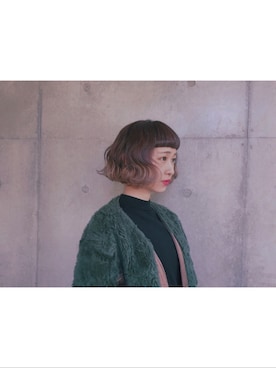 「ちょこびおすすめ」｜「アイテム（ブルゾン）」を使った、ちょこびさん（レディース・154cm）の冬コーディネート