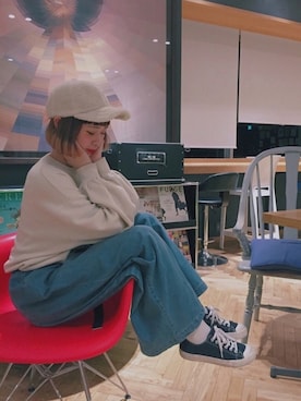 「iFace（アイフェイス）のアイテム」を使った、ちょこびさん（レディース・154cm）の冬コーディネート