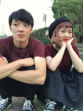 「ちょこびおすすめ」｜「アイテム（ハンチング/ベレー帽）」を使った、ちょこびさん（レディース・154cm）の秋コーディネート