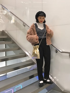 「ちょこびおすすめ」｜「アイテム（ブルゾン）」を使った、ちょこびさん（レディース・154cm）の秋コーディネート