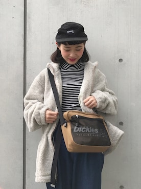 「ちょこびおすすめ」｜「アイテム（その他アウター）」を使った、ちょこびさん（レディース・154cm）の秋コーディネート