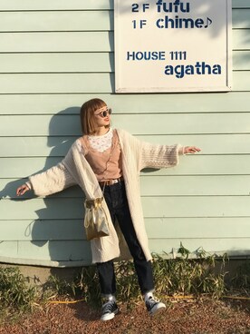 ちょこびさん（レディース・154cm）の春コーディネート