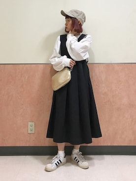 「ちょこびおすすめ」｜「アイテム（ワンピース/ドレス）」を使った、ちょこびさん（レディース・154cm）の春コーディネート