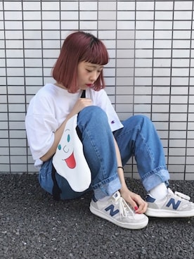 「NEW BALANCE（ニューバランス）の【New Balance】 CRT300 スニーカー（スニーカー）」を使った、ちょこびさん（レディース・154cm）の春コーディネート