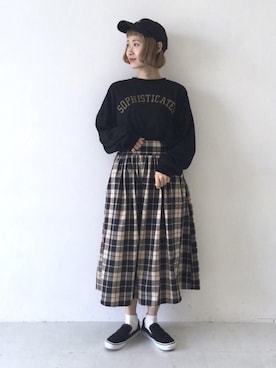 ちょこびさん（レディース・154cm）の秋コーディネート