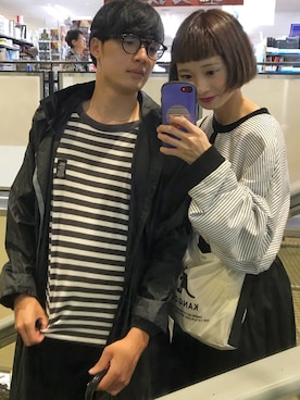 「カップル」｜「アイテム（その他）」を使った、ちょこびさん（レディース・154cm）の秋コーディネート
