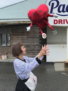 「ちょこびおすすめ」｜「アイテム（その他）」を使った、ちょこびさん（レディース・154cm）の秋コーディネート