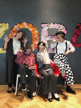 「ちょこび」｜「アイテム（スウェット）」を使った、ちょこびさん（レディース・154cm）の秋コーディネート