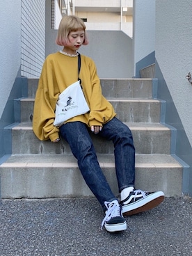 「だぼだぼ」｜「アイテム（その他）」を使った、ちょこびさん（レディース・154cm）の秋コーディネート