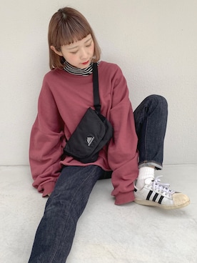 「ちょこび」｜「アイテム（その他）」を使った、ちょこびさん（レディース・154cm）の冬コーディネート
