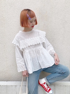 「ちょこび」｜「アイテム（その他）」を使った、ちょこびさん（レディース・154cm）の春コーディネート