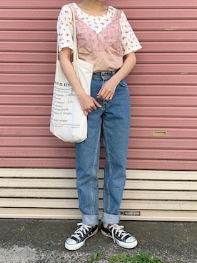 「ちょこび」｜「アイテム（その他）」を使った、ちょこびさん（レディース・154cm）の春コーディネート