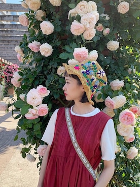 「Samansa Mos2（サマンサ モスモス）のアイテム」を使った、ちょこびさん（レディース・154cm）の夏コーディネート