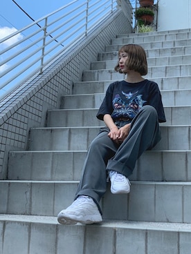 「ちょこびおすすめ」｜「アイテム（その他）」を使った、ちょこびさん（レディース・155cm）の夏コーディネート