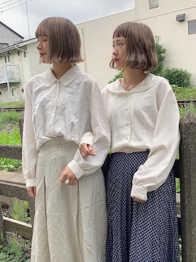 「ちょこび」｜「アイテム（その他）」を使った、ちょこびさん（レディース・155cm）の夏コーディネート