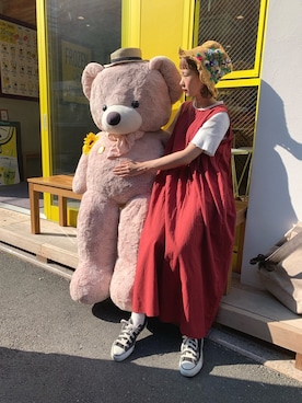 「Samansa Mos2（サマンサ モスモス）のアイテム」を使った、ちょこびさん（レディース・155cm）の夏コーディネート