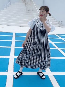 「ちょこび」｜「アイテム（その他）」を使った、ちょこびさん（レディース・155cm）の夏コーディネート