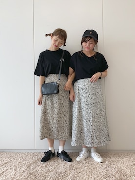 「SUPERGA（スペルガ）のアイテム」を使った、ちょこびさん（レディース・154cm）の夏コーディネート