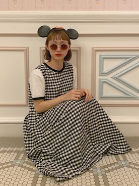 「ちょこびおすすめ」｜「アイテム（ワンピース/ドレス）」を使った、ちょこびさん（レディース・154cm）の夏コーディネート