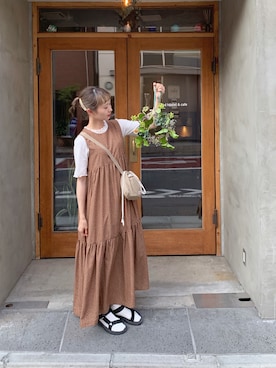 「ちょこびおすすめ」｜「アイテム（ワンピース/ドレス）」を使った、ちょこびさん（レディース・154cm）の夏コーディネート
