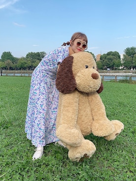 「ちょこびおすすめ」｜「アイテム（ワンピース/ドレス）」を使った、ちょこびさん（レディース・154cm）の夏コーディネート