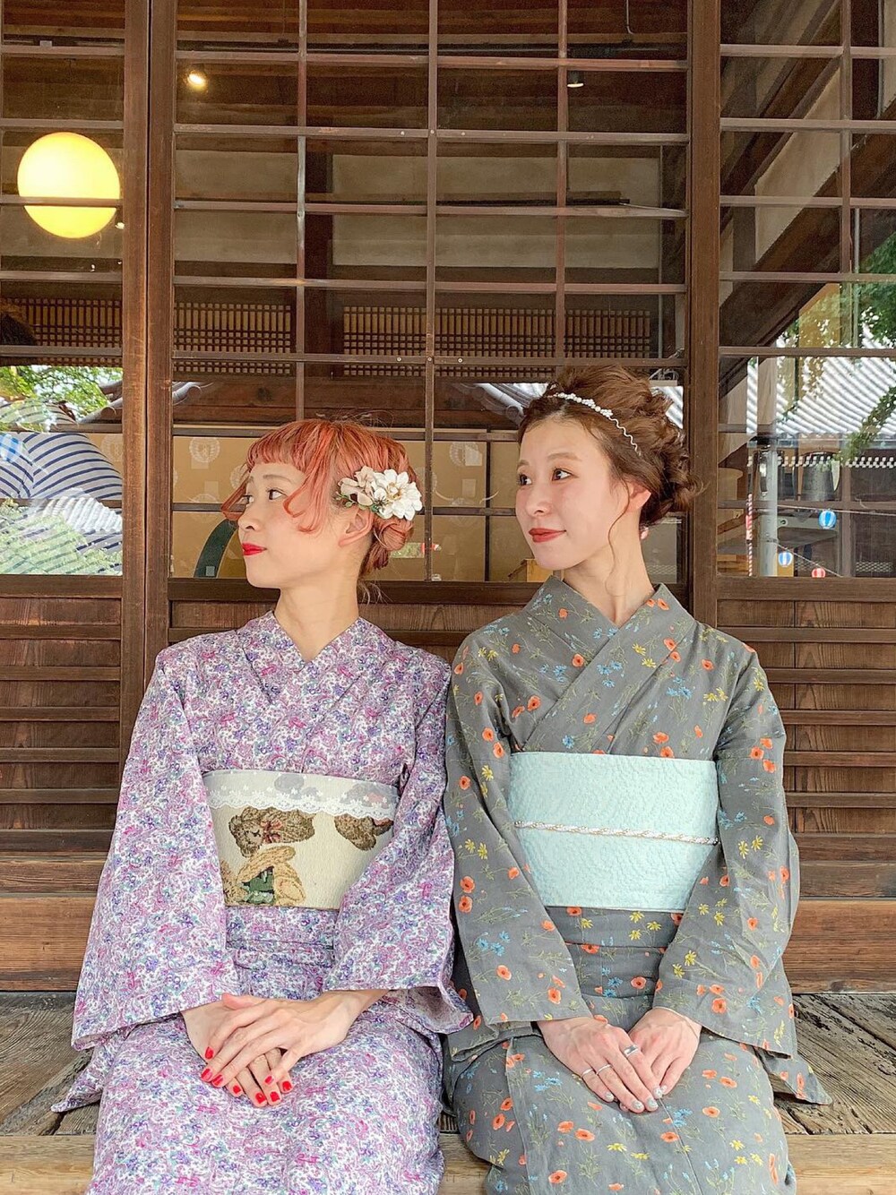 「ゆかた、浴衣、浴衣女子、Yukata、夏祭り、夏休み、ちょこび、京都、花火大会、祭り」｜「イロドリキョウトのアイテム（浴衣、その他）」を使った、ちょこびさん（レディース・154cm）の夏コーディネートの1枚目の写真