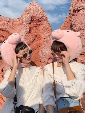 「ちょこびおすすめ」｜「アイテム（ワンピース/ドレス）」を使った、ちょこびさん（レディース・154cm）の秋コーディネート