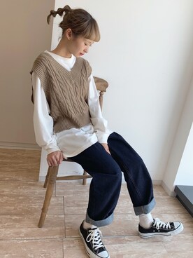 ちょこびさん（レディース・154cm）の秋コーディネート