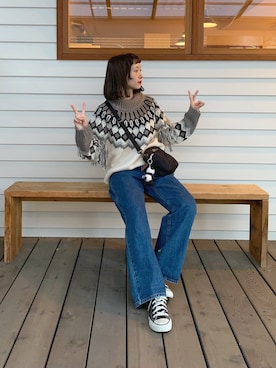 「ちょこび」｜「アイテム（その他）」を使った、ちょこびさん（レディース・154cm）の秋コーディネート