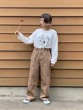 「ちょこび」｜「アイテム（その他）」を使った、ちょこびさん（レディース・154cm）の秋コーディネート