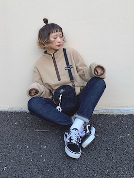 「WILD THINGS（ワイルドシングス）のアイテム」を使った、ちょこびさん（レディース・154cm）の秋コーディネート