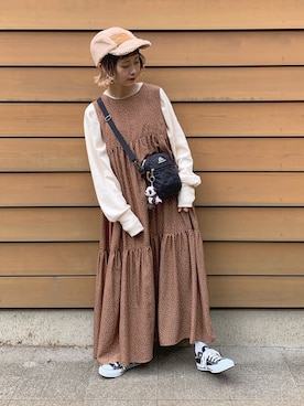 「ちょこびおすすめ」｜「アイテム（その他）」を使った、ちょこびさん（レディース・154cm）の秋コーディネート