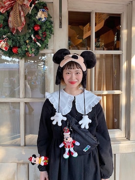 「ちょこびおすすめ」｜「アイテム（ワンピース/ドレス）」を使った、ちょこびさん（レディース・154cm）の冬コーディネート