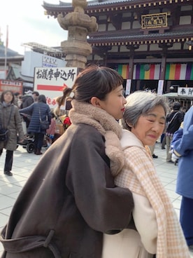 「ちょこびおすすめ」｜「アイテム（ジャケット/アウター）」を使った、ちょこびさん（レディース・154cm）の冬コーディネート