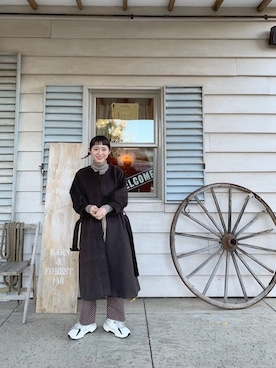 「ちょこびおすすめ」｜「アイテム（ジャケット/アウター）」を使った、ちょこびさん（レディース・154cm）の冬コーディネート