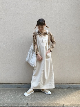 「ちょこびおすすめ」｜「アイテム（ワンピース/ドレス）」を使った、ちょこびさん（レディース・154cm）の冬コーディネート