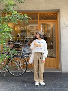 「ちょこびおすすめ」｜ちょこびさん（レディース・154cm）の春コーディネート