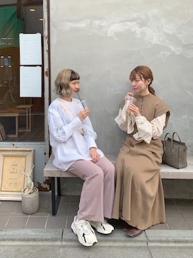 「ちょこび」｜「アイテム（その他）」を使った、ちょこびさん（レディース・154cm）の春コーディネート