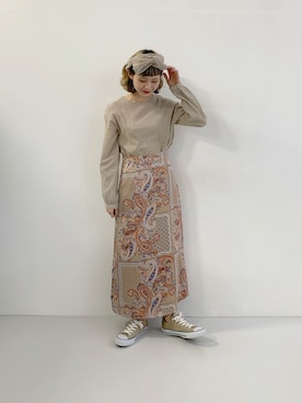 「ちょこび」｜「アイテム（その他）」を使った、ちょこびさん（レディース・154cm）の春コーディネート