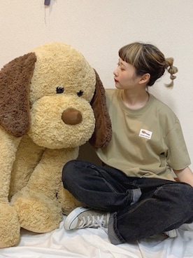 「chuu（チュー）のアイテム」を使った、ちょこびさん（レディース・154cm）の春コーディネート