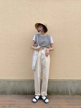 「ちょこびコーデ」｜ちょこびさん（レディース・154cm）の夏コーディネート