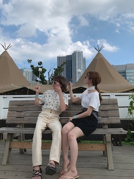 「ちょこびおすすめ」｜ちょこびさん（レディース・154cm）の夏コーディネート