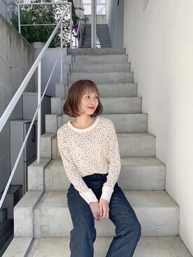 「FRUIT OF THE LOOM（フルーツオブザルーム）のアイテム」を使った、ちょこびさん（レディース・154cm）の秋コーディネート