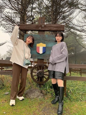 「ちょこびコーデ」｜ちょこびさん（レディース・154cm）の秋コーディネート