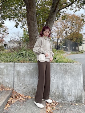 「ちょこびコーデ」｜ちょこびさん（レディース・154cm）の秋コーディネート