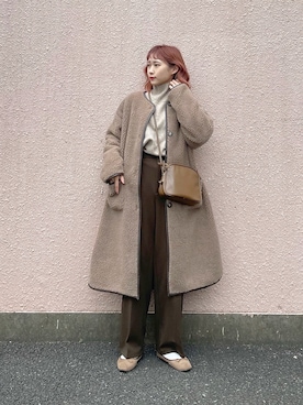 「ちょこび」｜「アイテム（ジャケット/アウター）」を使った、ちょこびさん（レディース・154cm）の冬コーディネート