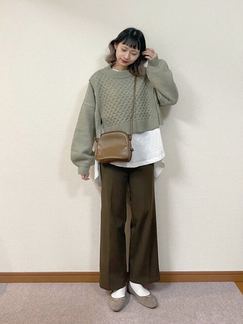 ちょこび Andjのニット セーターを使ったコーディネート Wear