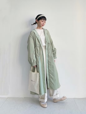 「SLURR（スラ―）のアイテム（ジャケット/アウター）」を使った、ちょこびさん（レディース・154cm）の冬コーディネート