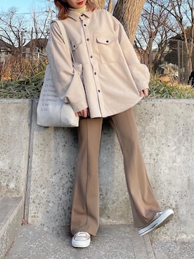 「aimoha（アイモハ）のアイテム」を使った、ちょこびさん（レディース・154cm）の冬コーディネート